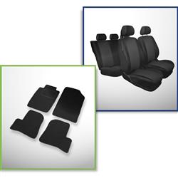 Sæt: filtmåtter + skræddersyede betræk til Peugeot 206 Hatchback, Kabriolet, Sedan, SW (1998-2012) – Practic