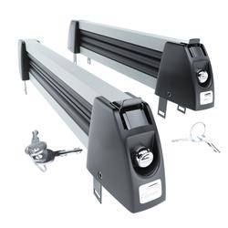 Skiholder - ski-og snowboardholder - skistativer til biler - Amos - Ski-Lock 3 SILVER - bagagebærer til 3 par ski eller 2 snowboards