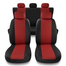 Universelle sædebetræk til biler til Alfa Romeo 147 (2000-2010) - betræk til sæder - sædeovertræk - Auto-Dekor - XR - rød