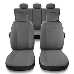 Universelle sædebetræk til biler til Daihatsu Move I, II, III, IV, V (1995-2019) - betræk til sæder - sædeovertræk - Auto-Dekor - Prestige - grå