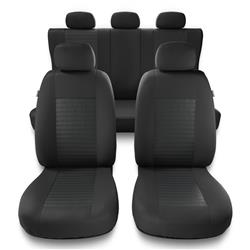 Universelle sædebetræk til biler til Fiat Doblo I, II, III, IV (2000-2019) - betræk til sæder - sædeovertræk - Auto-Dekor - Modern - MC-2 (grå)