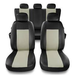 Universelle sædebetræk til biler til Honda Jazz II, III, IV (2002-2019) - betræk til sæder - sædeovertræk - Auto-Dekor - Comfort - beige