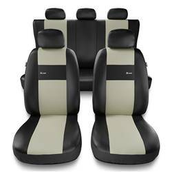 Universelle sædebetræk til biler til Hyundai Accent I, II, III (1994-2011) - betræk til sæder - sædeovertræk - Auto-Dekor - X-Line - beige