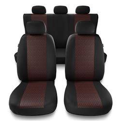 Universelle sædebetræk til biler til Hyundai Elantra III, IV, V, VI, VII (2000-....) - betræk til sæder - sædeovertræk - Auto-Dekor - Profi - rød