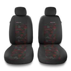 Universelle sædebetræk til biler til Mitsubishi Lancer V, VI, VII, VIII, IX (1988-2016) - betræk til sæder - sædeovertræk - Auto-Dekor - Elegance 1+1 - rød