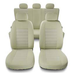 Universelle sædebetræk til biler til Seat Cordoba I, II (1993-2009) - betræk til sæder - sædeovertræk - Auto-Dekor - Modern - MG-3 (beige)
