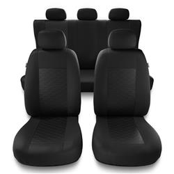 Universelle sædebetræk til biler til Suzuki SX4 I, II (2006-2019) - betræk til sæder - sædeovertræk - Auto-Dekor - Modern - MP-1 (sort)