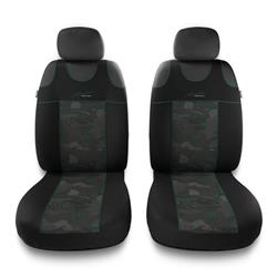 Betræk til sæder til Hyundai Elantra III, IV, V, VI, VII (2000-....) - Auto-Dekor - Stylus 1+1 - grøn