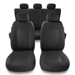 Universelle sædebetræk til biler til BMW X3 E83, F25, G01 (2003-2019) - betræk til sæder - sædeovertræk - Auto-Dekor - Modern - MP-2 (grå)