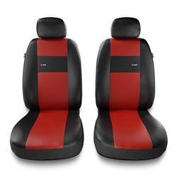 Universelle sædebetræk til biler til BMW X3 E83, F25, G01 (2003-2019) - betræk til sæder - sædeovertræk - Auto-Dekor - X-Line 1+1 - rød