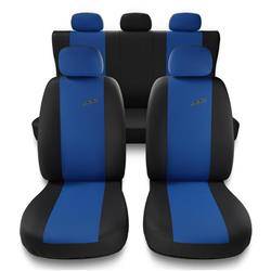 Universelle sædebetræk til biler til BMW X3 E83, F25, G01 (2003-2019) - betræk til sæder - sædeovertræk - Auto-Dekor - XR - blå