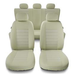 Universelle sædebetræk til biler til Fiat Croma I, II (1985-2010) - betræk til sæder - sædeovertræk - Auto-Dekor - Modern - MG-3 (beige)