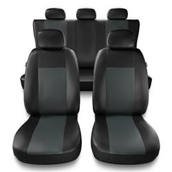 Universelle sædebetræk til biler til Ford Fiesta MK5, MK6, MK7, MK8 (1999-2019) - betræk til sæder - sædeovertræk - Auto-Dekor - Comfort - grå
