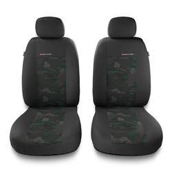 Universelle sædebetræk til biler til Honda Jazz II, III, IV (2002-2019) - betræk til sæder - sædeovertræk - Auto-Dekor - Elegance 1+1 - Grøn