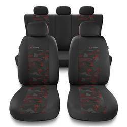 Universelle sædebetræk til biler til Hyundai Elantra III, IV, V, VI, VII (2000-....) - betræk til sæder - sædeovertræk - Auto-Dekor - Elegance - rød
