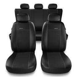 Universelle sædebetræk til biler til Hyundai Elantra III, IV, V, VI, VII (2000-....) - betræk til sæder - sædeovertræk - Auto-Dekor - Premium - rozmiar B - sort