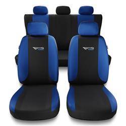 Universelle sædebetræk til biler til Hyundai Elantra III, IV, V, VI, VII (2000-....) - betræk til sæder - sædeovertræk - Auto-Dekor - Tuning - blå