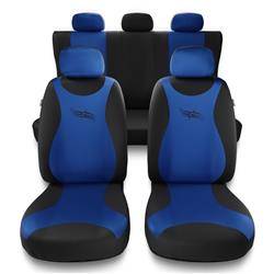Universelle sædebetræk til biler til Hyundai Elantra III, IV, V, VI, VII (2000-....) - betræk til sæder - sædeovertræk - Auto-Dekor - Turbo - blå