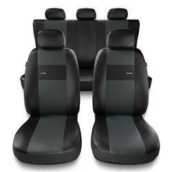 Universelle sædebetræk til biler til Hyundai Elantra III, IV, V, VI, VII (2000-....) - betræk til sæder - sædeovertræk - Auto-Dekor - X-Line - grå