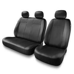Universelle sædebetræk til biler til Hyundai H100 (1992-2006) - betræk til sæder - sædeovertræk - Auto-Dekor - Comfort 2+1 - sort