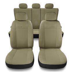 Universelle sædebetræk til biler til Hyundai Sonata II, III, IV, V (1993-2011) - betræk til sæder - sædeovertræk - Auto-Dekor - Prestige - beige