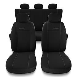 Universelle sædebetræk til biler til Hyundai i30 I, II, III (2007-2019) - betræk til sæder - sædeovertræk - Auto-Dekor - Prestige - sort