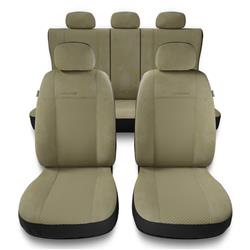 Universelle sædebetræk til biler til Mitsubishi Lancer V, VI, VII, VIII, IX (1988-2016) - betræk til sæder - sædeovertræk - Auto-Dekor - Prestige - beige