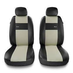 Universelle sædebetræk til biler til Nissan Leaf I, II (2011-2019) - betræk til sæder - sædeovertræk - Auto-Dekor - X-Line 1+1 - beige