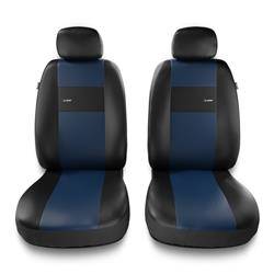 Universelle sædebetræk til biler til Nissan Leaf I, II (2011-2019) - betræk til sæder - sædeovertræk - Auto-Dekor - X-Line 1+1 - blå