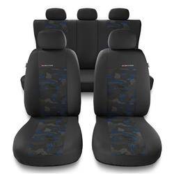 Universelle sædebetræk til biler til Nissan Pathfinder II, III (1995-2014) - betræk til sæder - sædeovertræk - Auto-Dekor - Elegance - blå