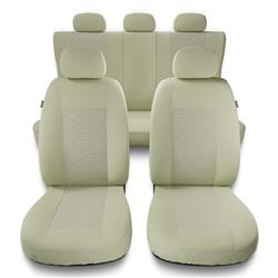 Universelle sædebetræk til biler til Nissan Terrano I, II (1987-2003) - betræk til sæder - sædeovertræk - Auto-Dekor - Modern - MP-3 (beige)