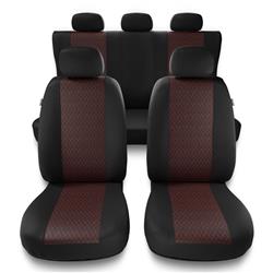 Universelle sædebetræk til biler til Seat Cordoba I, II (1993-2009) - betræk til sæder - sædeovertræk - Auto-Dekor - Profi - rød