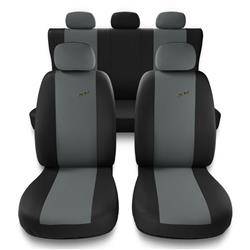 Universelle sædebetræk til biler til Suzuki SX4 I, II (2006-2019) - betræk til sæder - sædeovertræk - Auto-Dekor - XR - Lysegrå