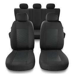 Universelle sædebetræk til biler til Toyota Land Cruiser II, III, IV, V, VI, VII (1989-2019) - betræk til sæder - sædeovertræk - Auto-Dekor - Modern - MP-2 (grå)