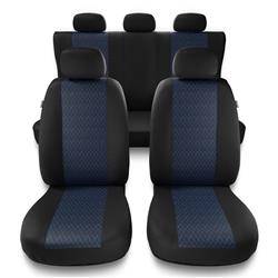 Universelle sædebetræk til biler til Toyota Land Cruiser II, III, IV, V, VI, VII (1989-2019) - betræk til sæder - sædeovertræk - Auto-Dekor - Profi - blå