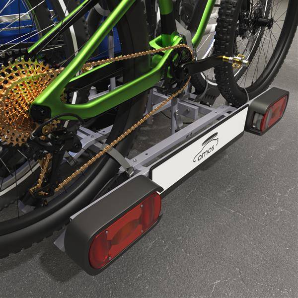 Cykelholder til anhængertræk - - TYTAN PLUS (3 cykler, sammenklappelig og vippelig, 13 pin) Tytan Plus | Carmager internetbutik