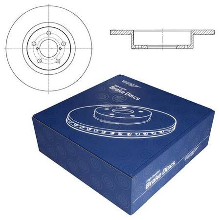 2x Bremseskiver - fuld - 290mm - Tomex - TX 72-86 (bag)