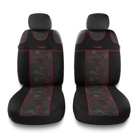 Betræk til sæder til Hyundai i10 I, II, III (2008-....) - Auto-Dekor - Stylus 1+1 - rød