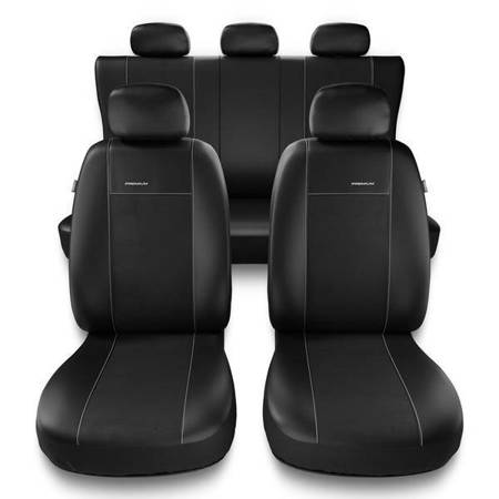 Universelle sædebetræk til biler til Audi A4 B5, B6, B7, B8, B9 (1995-....) - betræk til sæder - sædeovertræk - Auto-Dekor - Premium - rozmiar B - sort