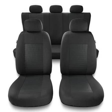 Universelle sædebetræk til biler til BMW X3 E83, F25, G01 (2003-2019) - betræk til sæder - sædeovertræk - Auto-Dekor - Modern - MC-2 (grå)