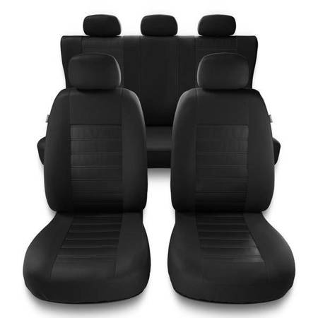 Universelle sædebetræk til biler til BMW X3 E83, F25, G01 (2003-2019) - betræk til sæder - sædeovertræk - Auto-Dekor - Modern - MG-1 (sort)