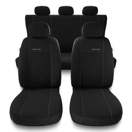 Universelle sædebetræk til biler til BMW X3 E83, F25, G01 (2003-2019) - betræk til sæder - sædeovertræk - Auto-Dekor - Prestige - sort