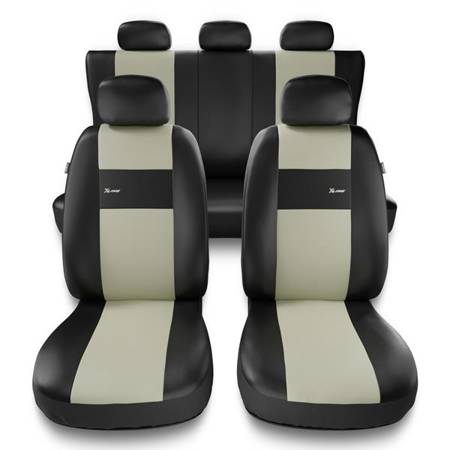 Universelle sædebetræk til biler til BMW X3 E83, F25, G01 (2003-2019) - betræk til sæder - sædeovertræk - Auto-Dekor - X-Line - beige
