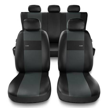 Universelle sædebetræk til biler til BMW X3 E83, F25, G01 (2003-2019) - betræk til sæder - sædeovertræk - Auto-Dekor - X-Line - grå