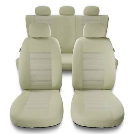 Universelle sædebetræk til biler til Chevrolet Captiva I, II (2006-2019) - betræk til sæder - sædeovertræk - Auto-Dekor - Modern - MG-3 (beige)