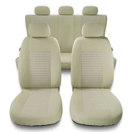Universelle sædebetræk til biler til Citroen C3 I, II, III (2002-2019) - betræk til sæder - sædeovertræk - Auto-Dekor - Modern - MC-3 (beige)