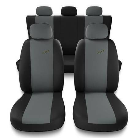 Universelle sædebetræk til biler til Citroen C4 I, II (2004-2017) - betræk til sæder - sædeovertræk - Auto-Dekor - XR - Lysegrå