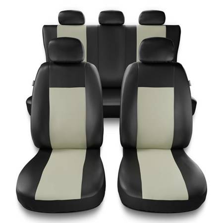Universelle sædebetræk til biler til Daewoo Lanos (2004-2008) - betræk til sæder - sædeovertræk - Auto-Dekor - Comfort - beige