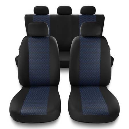Universelle sædebetræk til biler til Daihatsu Sirion I, II, III (1998-2019) - betræk til sæder - sædeovertræk - Auto-Dekor - Profi - blå