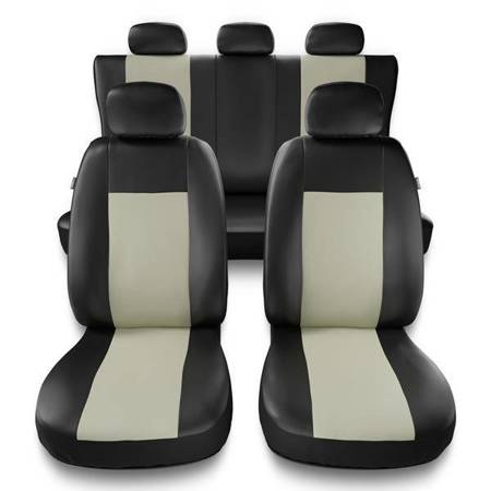 Universelle sædebetræk til biler til Fiat Punto GRANDE, EVO, 2012 (2005-2018) - betræk til sæder - sædeovertræk - Auto-Dekor - Comfort - beige